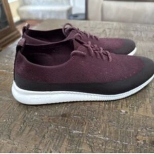 Zero Grand Cole Haan Grand Sneakers Women 6.5 Red Wine Stitchlite Oxfords Preppy